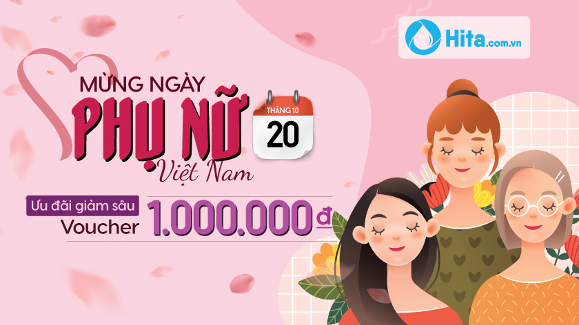 Mừng ngày phụ nữ Việt Nam 20/10 - Khuyến mãi đặc biệt đến 50%